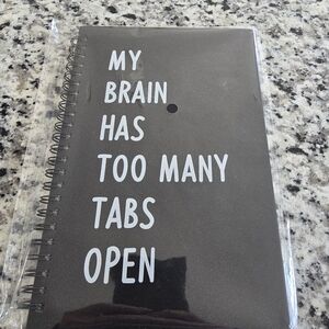Black Spiral Notebook with Fun Quote